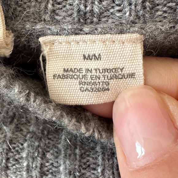 MOTH Anthropologie Schnauzer Dog Graphic Knit Sweater Mock Neck Pullover MEDIUM - Picture 3 of 5